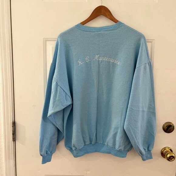 Vintage 1987 Y2K California Raisins Blue World Tour Over Sea's Sweatshirt Sz XL - Picture 8 of 13